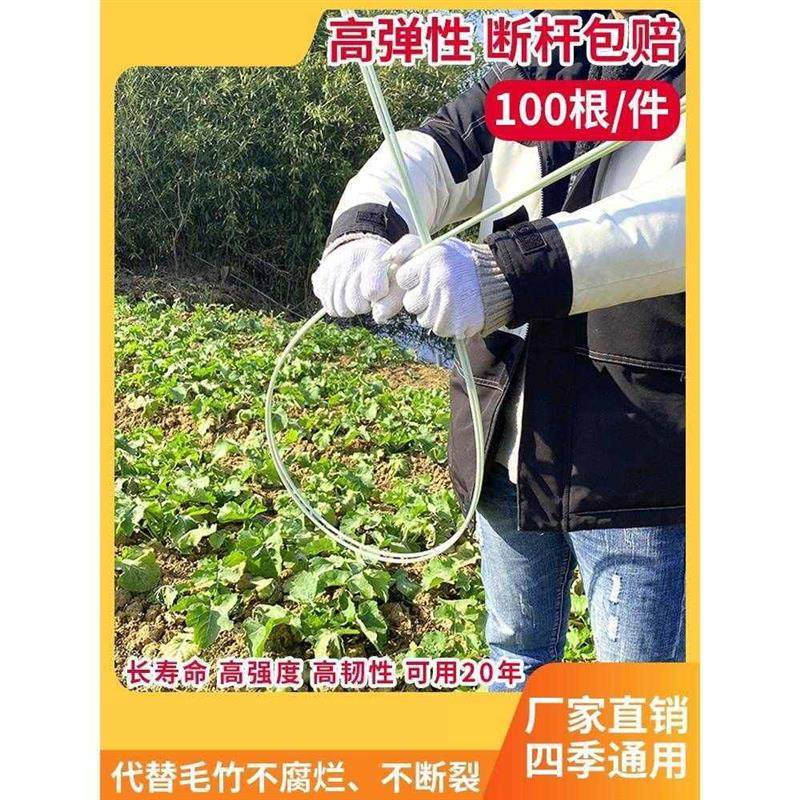 小拱棚支架拱杆竿大温棚骨架内棚套杆棚菜DBF棚棚玻璃纤维园艺保