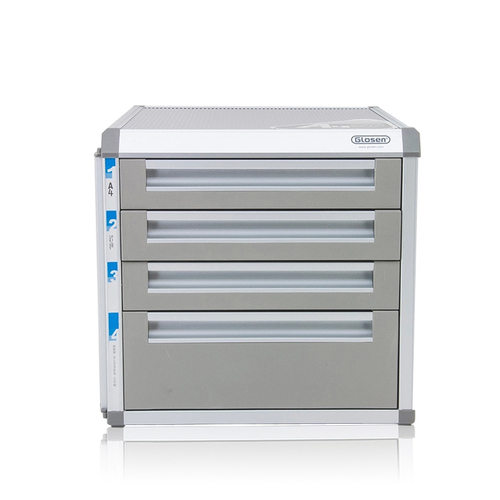 金隆兴C9931　铝合金边文件柜 时尚创意整理柜带锁四层资料柜