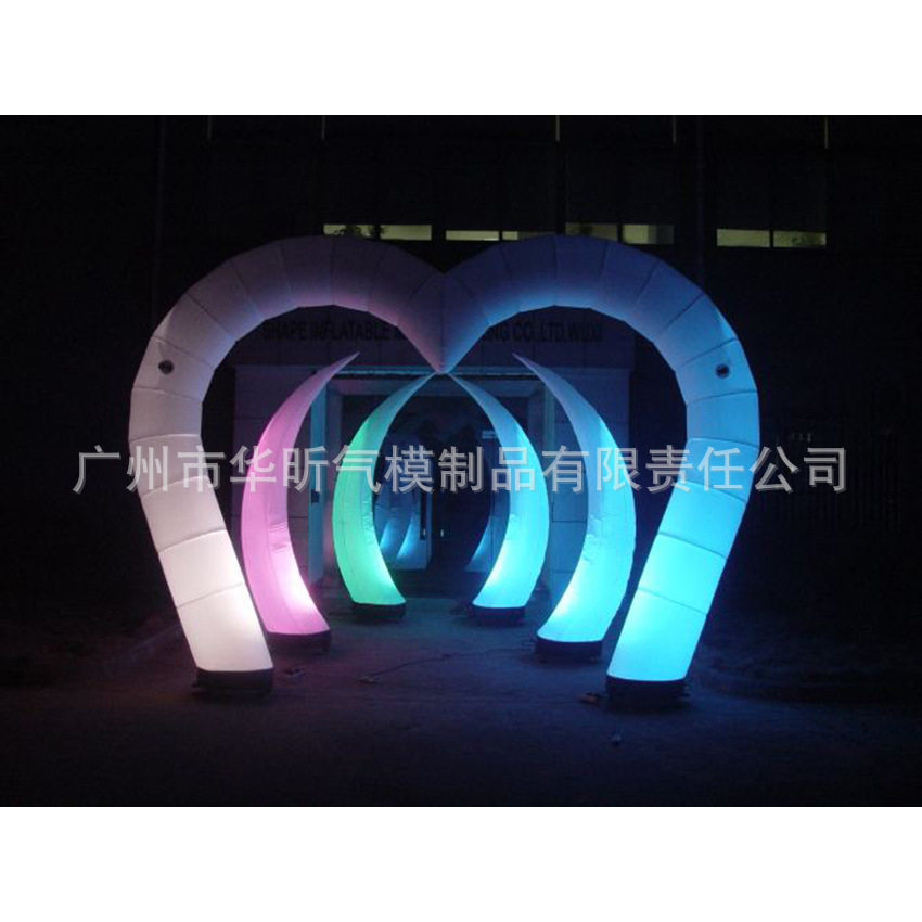 LED灯光拱门 七彩夜光拱门 节日庆典 户外活动产品气模拱门