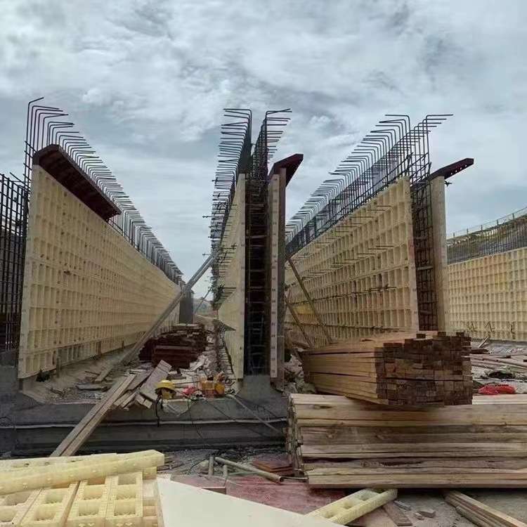 塑钢模具挡墙涵洞框架梁现浇塑料模板挡土墙管廊混凝白色高密度路