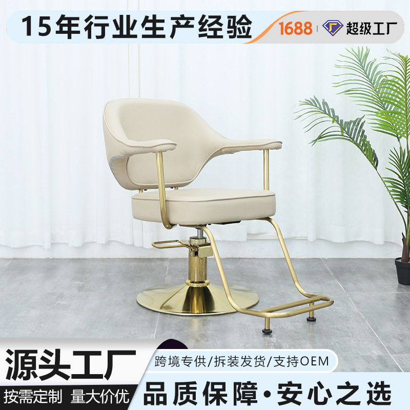 网红发廊专用升降旋转理发椅