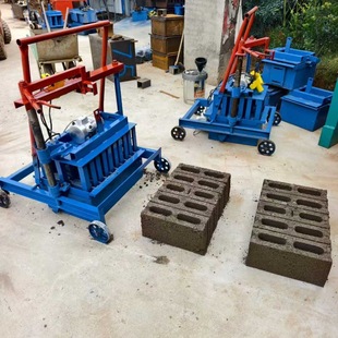 出口非洲免烧水泥制砖机 4-26混泥土制砖机生产线 半自动制砖机