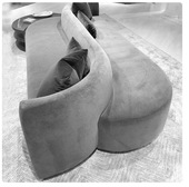 两边双面坐沙发客厅双向背靠背异形沙发酒店售楼处展厅会客接待