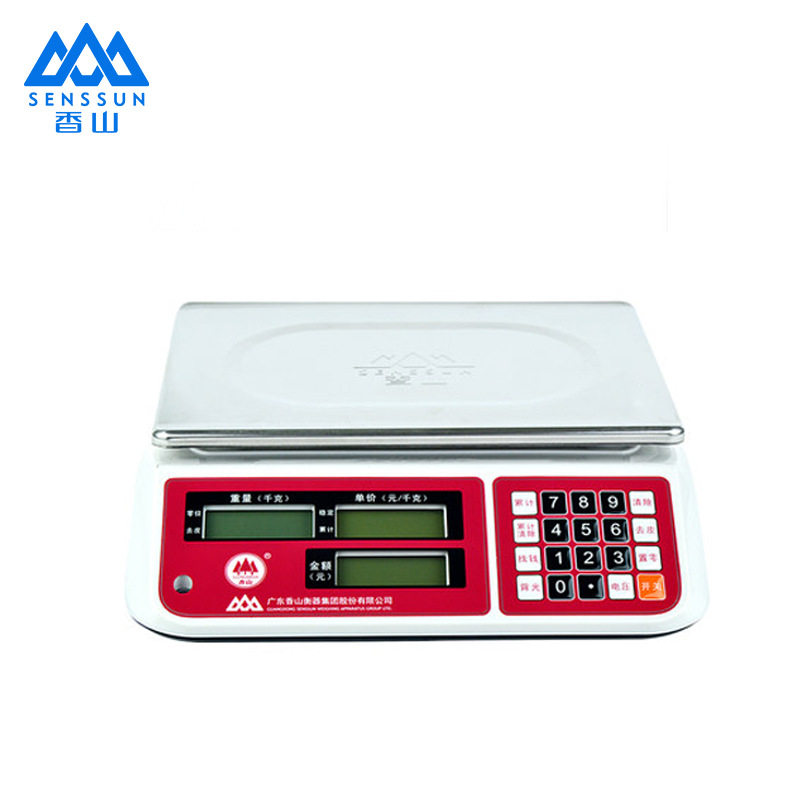香山商用精准电子计价台秤30KG
