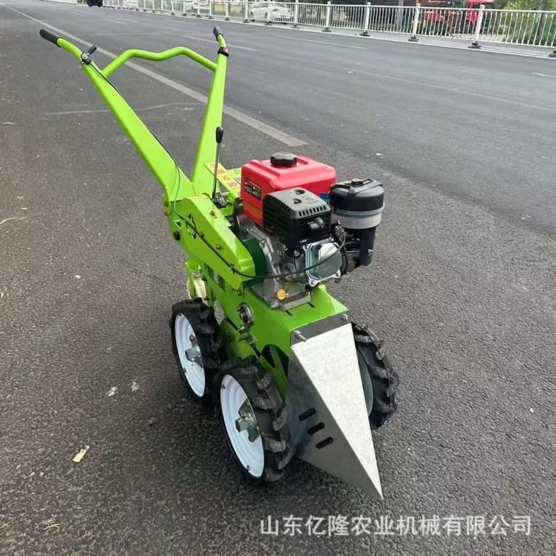 震动筛抖土豆大蒜收获机 不伤蒜皮挖蒜机 手扶前置刨蒜机