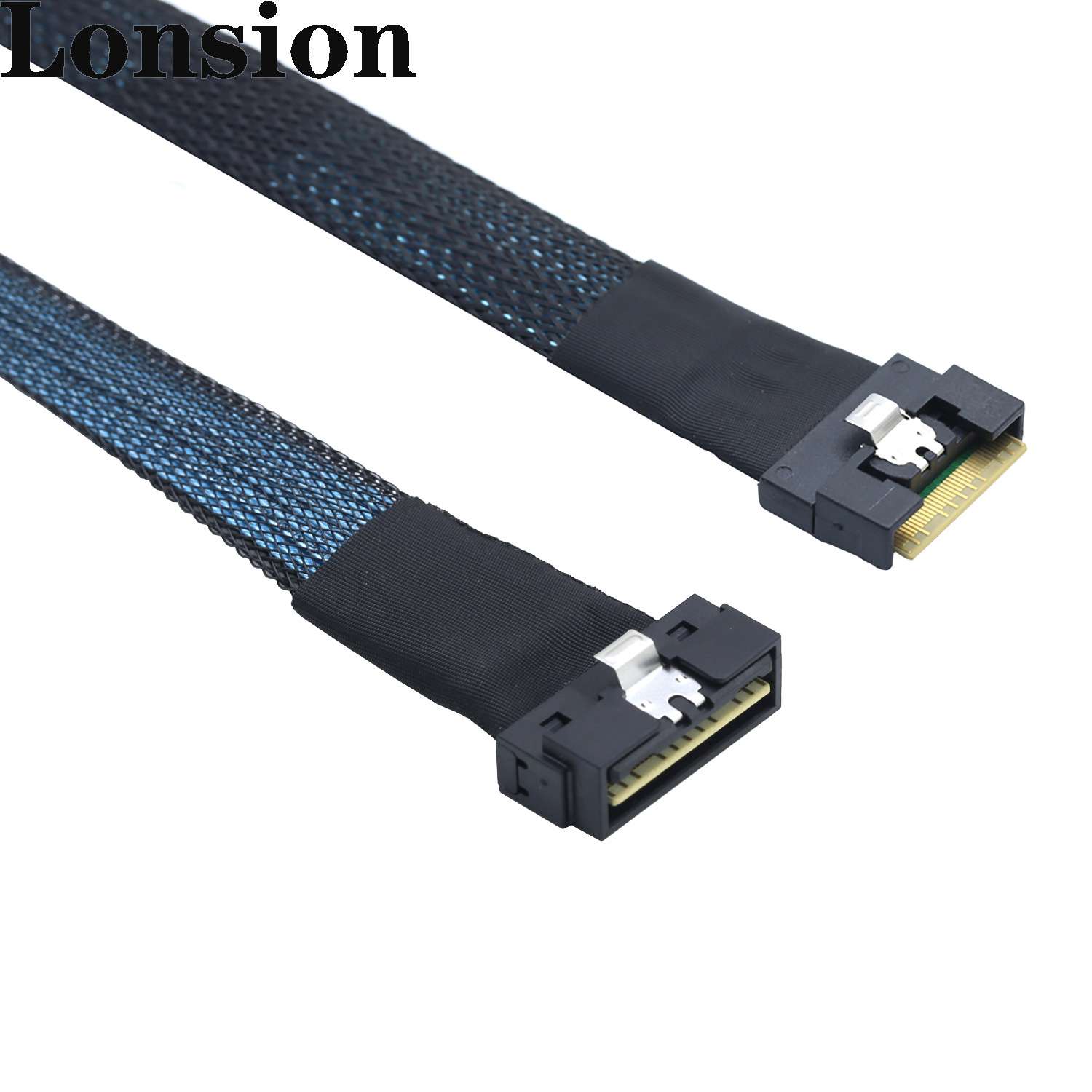 PCIE SlimSAS LP Low profile SFF-8654 8I转防斜插8654 8X连接线