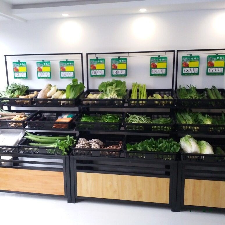 超市蔬果精品展示货架