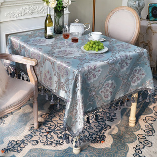 欧式桌布轻奢高级感长方形餐桌布高端奢华家用茶几布布艺高档台布