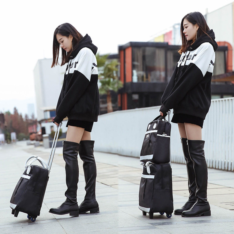 牛津布登机手提双用拉杆箱