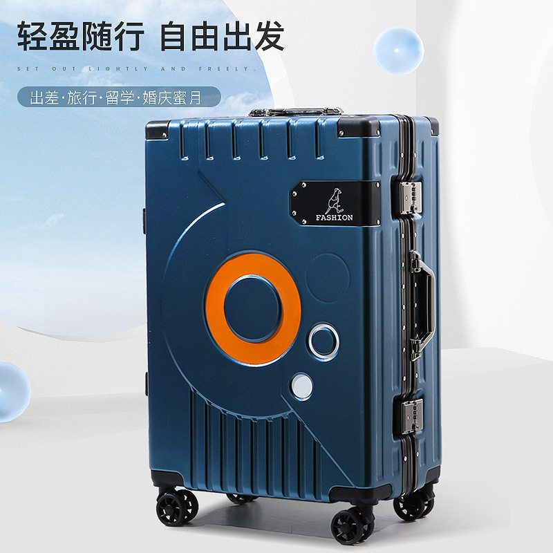 新款耐用加厚行李拉杆箱男防摔大容量旅行拉杆箱万向轮密码箱皮箱