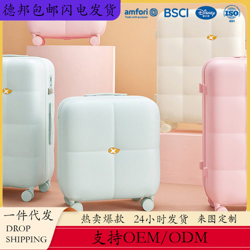 PC材质大容量静音万向拉杆箱