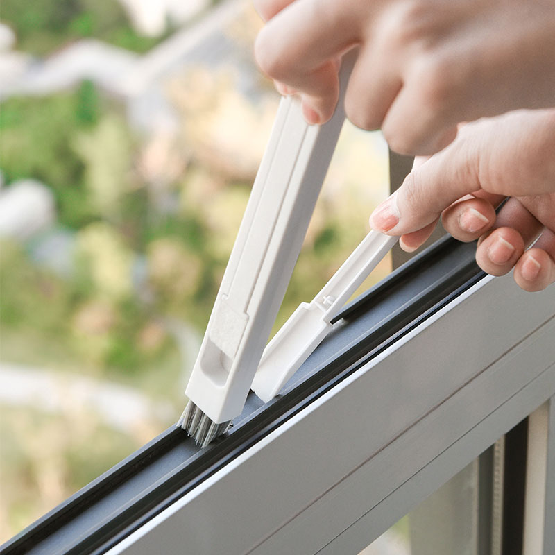 速发窗户凹槽清门刷纱窗清窗工具窗槽小刷子带簸箕打扫卫生洁洗缝