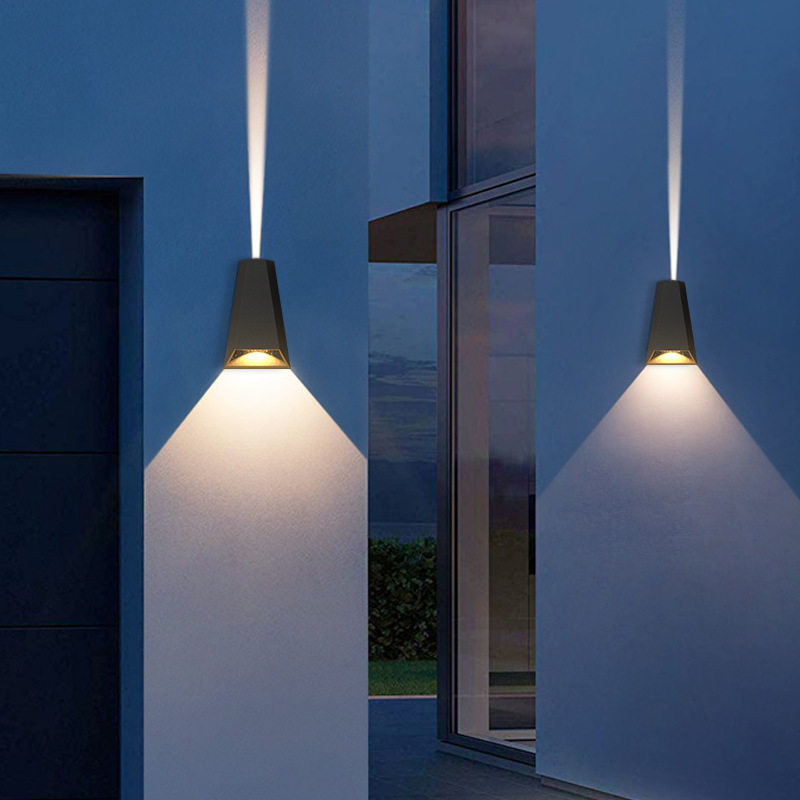 防水led壁灯室外庭院阳台围墙灯超亮景观别墅花园接线户外洗墙灯