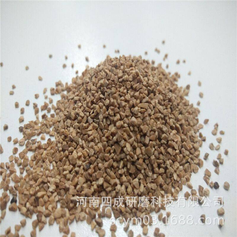 合金钢喷砂 研磨 表面处理用30目核桃砂/表面喷砂去油污用核桃砂