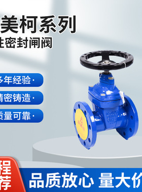 埃美柯9161球墨铸铁软密封弹性座封暗杆法兰闸阀DN50至DN300