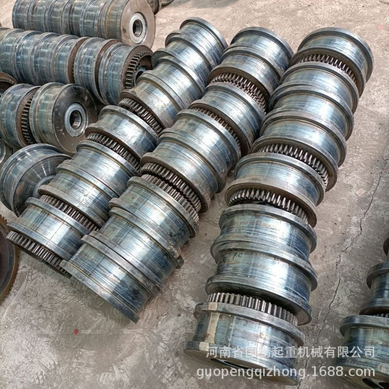 橡胶层车轮起重机端梁驱动轮LD200LD300LD400行车行走轮