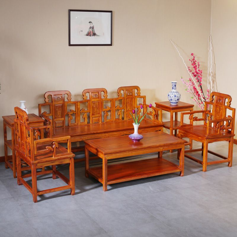中式仿古实木太师椅客厅沙发组合