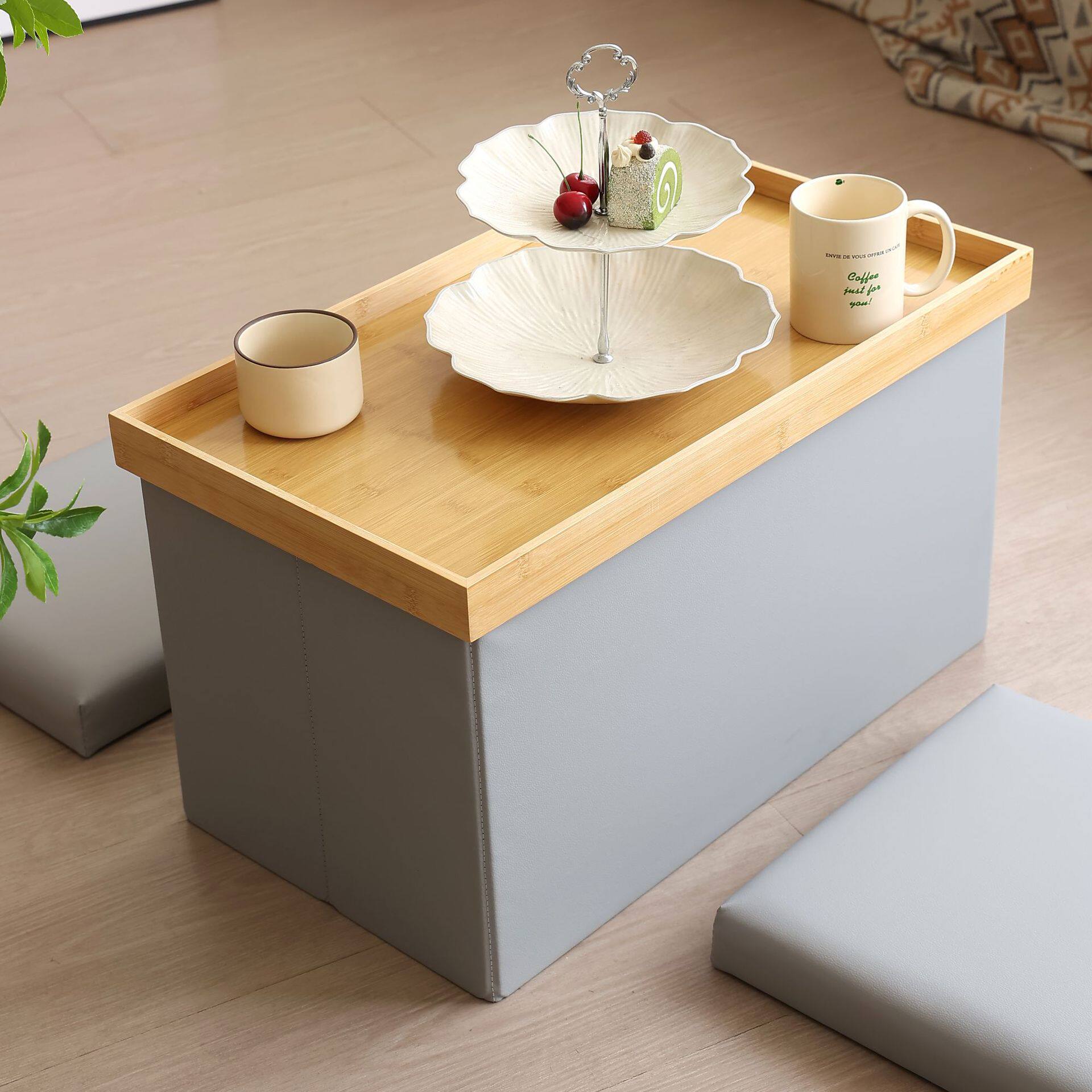 新款家用多功能可折叠茶几收纳凳玩具储物凳加厚可坐人收纳整理箱