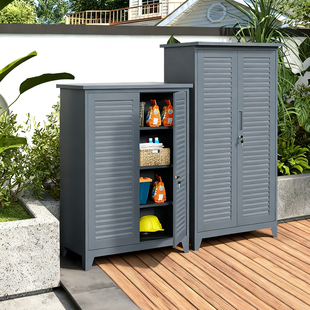 户外防水防晒储物柜庭院花园杂物工具柜室外新款 多功能收纳柜定制