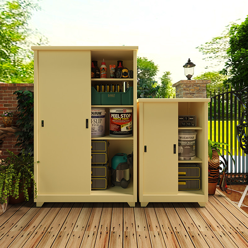 户外推拉门储物柜庭院防水防晒杂物收纳柜阳台置物柜渔具储藏柜子,住宅家具,户外储物柜,淘宝优惠券,粉丝福利购,淘宝优惠卷