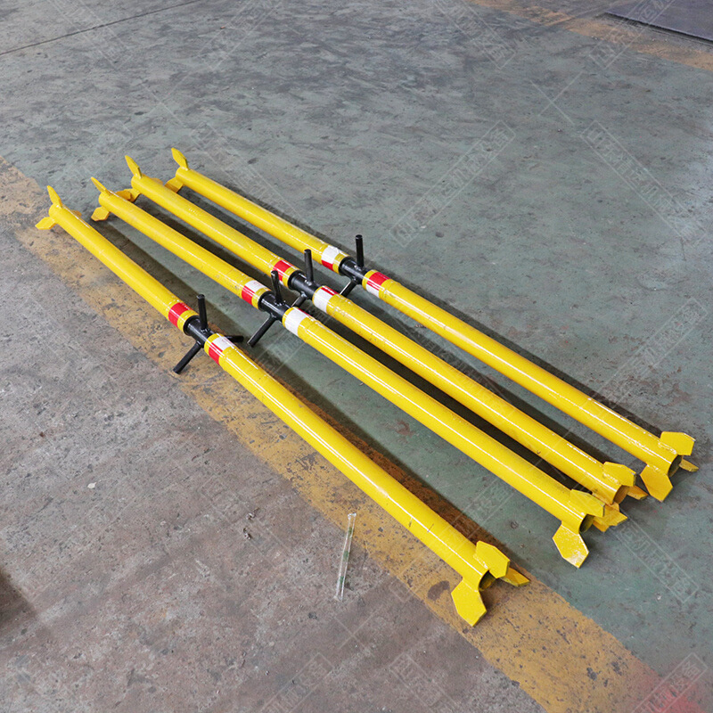 矿用临时支柱63*2m金属螺旋支柱井下巷道支护便携式分体支柱