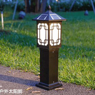太阳能草坪灯家用户外灯防水庭院灯景观别墅花园灯方形室外草地灯