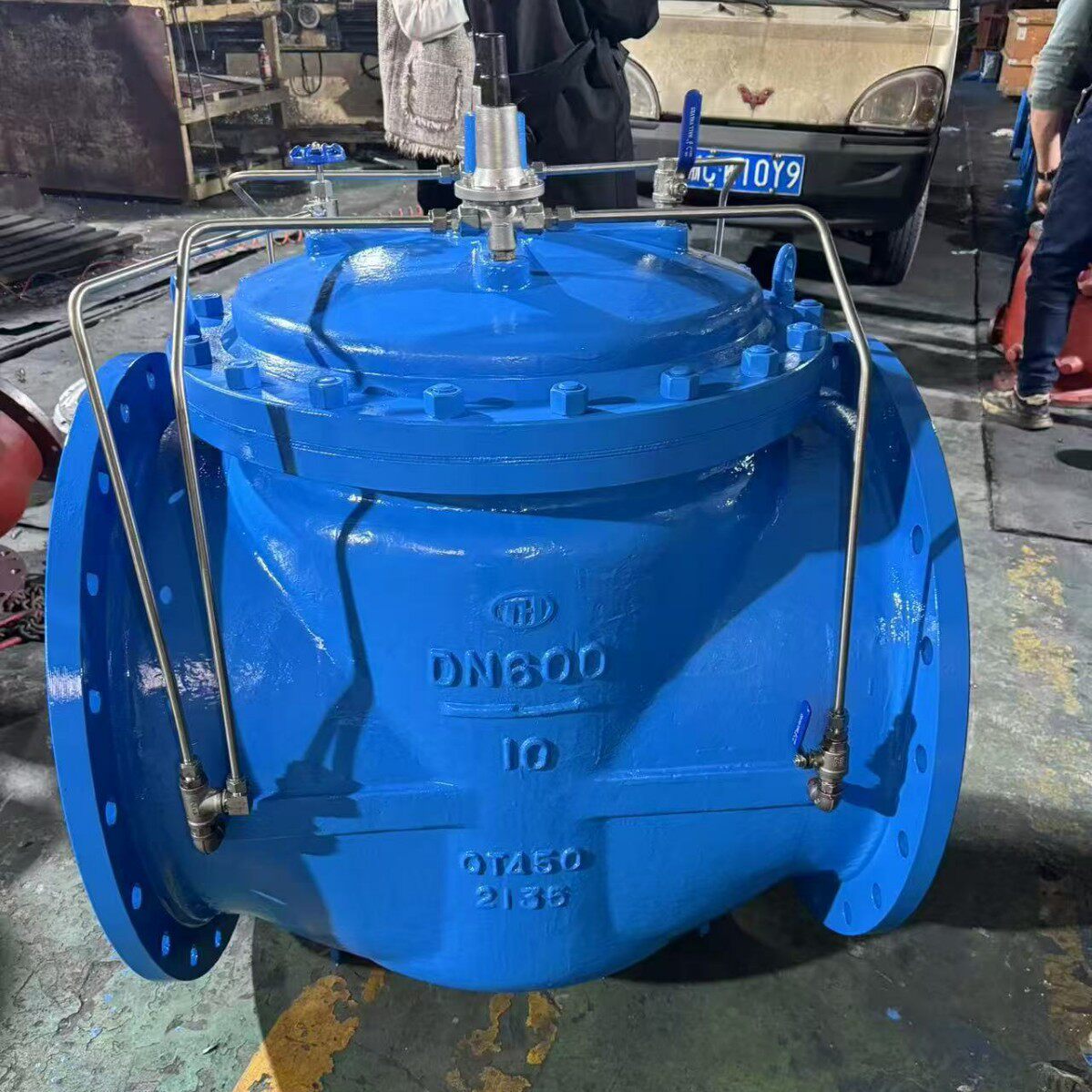 大口径GA6700/GA6600-16Q水击泄放阀球墨QT450法兰连接式