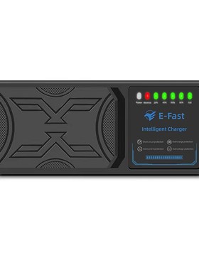 智芸星72V40AH电动车充电器7灯电量显示反接保护温度X保护充满关