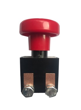 电动汽车开关ED125A急停开关红色蘑菇头紧N急断电直流开关单面接