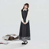 刺绣翻领衬衫 织造司 连衣马面裙改良明制汉服中式 无袖 上衣女 书砚