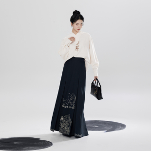 改良三裥裙半裙 国风衬衫 织造司×广州海事博物馆联名款 夜海行动