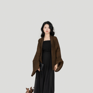 织造司[榆木山]魏晋北朝褶衣外套新中式吊带宋抹内搭上衣阔腿宋裤