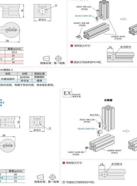 替代HDBS内置31连接件ADJ42-206/308/G408-4.5/D6.5/D5.5/D9/4010