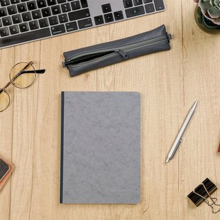 纵向书写 法国Age bag 软羊皮绑带笔记本可携式收纳笔袋文具袋