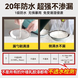 农村自建房外墙涂料外墙漆防水防晒涂料30年外墙乳胶漆专用防水漆
