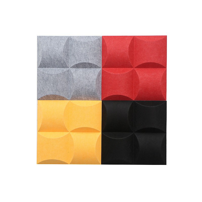 毛毡隔音板3D聚酯纤维墙面装饰隔音板加厚多规格酒店办公室吸音板