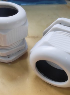 PG36防水电缆接头 外螺纹电缆防护索头 白色黑色 接头 20个/包