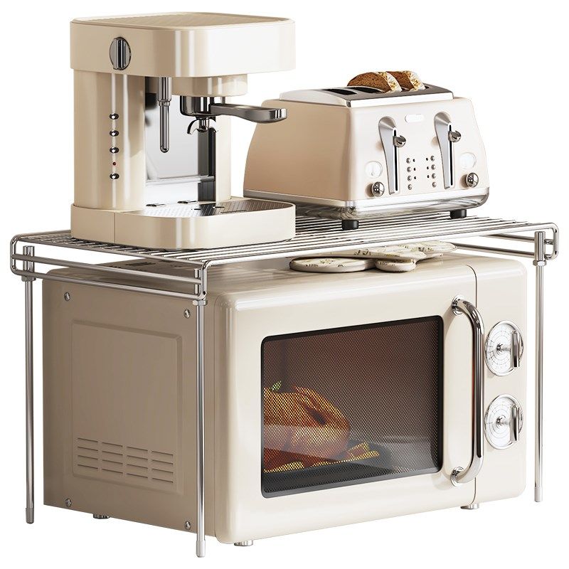 304不锈钢微波炉架子厨房置物架台面烤箱收纳架储物架橱柜分层架,家装主材,微波炉支架,淘宝优惠券,粉丝福利购,淘宝优惠卷