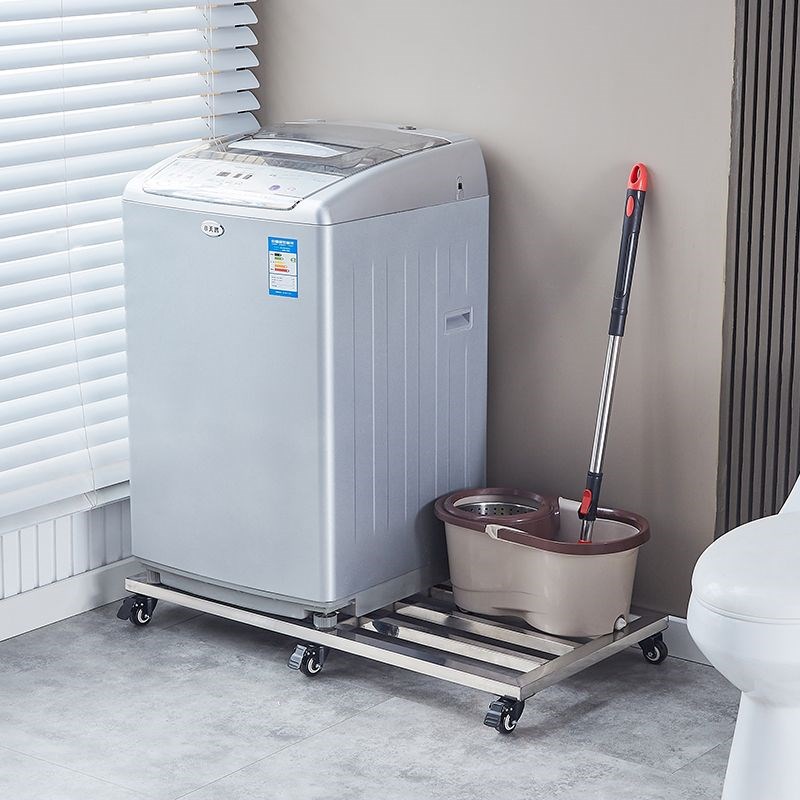 不锈钢托架花盆底座带轮可移动托盘米面防潮架厨房杂物置物架定制