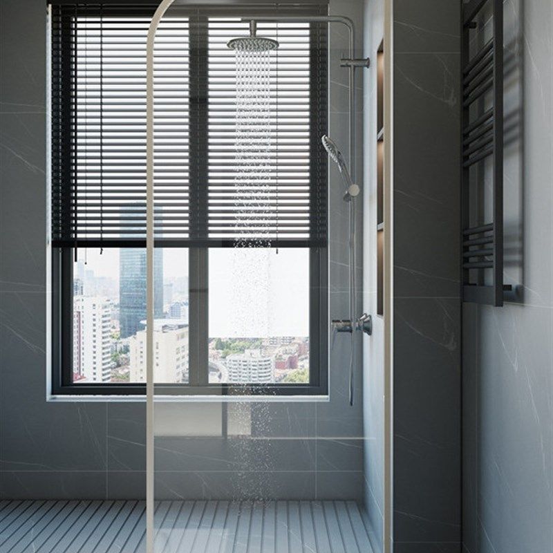 浴室干湿分离玻璃隔断淋浴房浴室屏风淋浴房卫生间不锈钢极窄定制