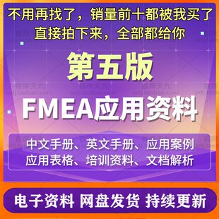 FMEA第五版手册模板应用表格案例DFMEA讲解例PPT资料FMEA手册