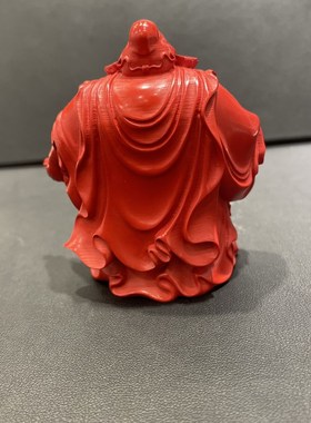 保真朱砂天师钟馗红砂雕刻手把件霸气纳福钟馗人物摆件家中汽车办