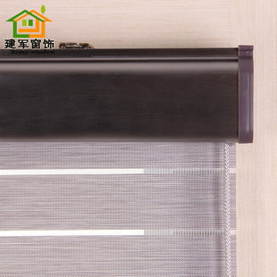 欧式罗马帘升降遮阳卷帘酒店厨房卫生间阳台遮光百叶窗帘扇形窗帘