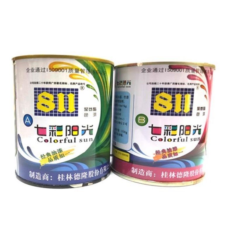 811聚氨脂木器漆家具漆 室外漆 桂林811清漆透明漆有色漆家具楼梯