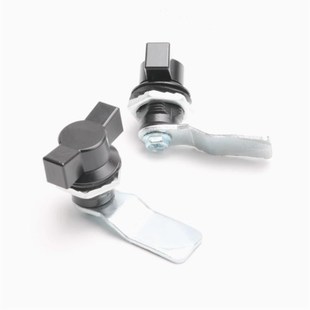 手柄转舌锁 开关柜门锁 PA齿轮手柄 塑料手柄锁 MS714 梅花式