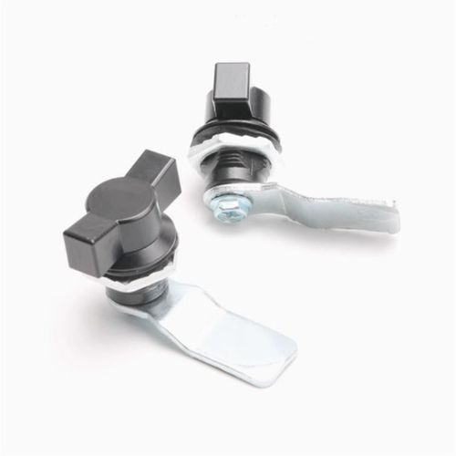 梅花式手柄转舌锁 PA齿轮手柄 MS714-1L 开关柜门锁 塑料手柄锁