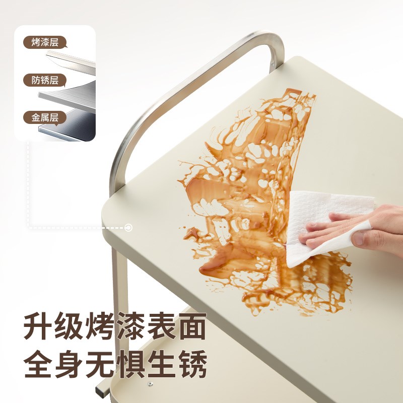 咚西微波炉置物架抽拉式厨房电饭煲架台面N多功能电器烤箱收纳架