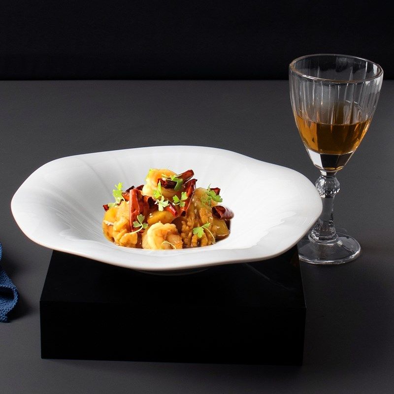 创意酒店反口汤i盘中式凉菜盘摆盘商用个性盘子陶瓷意境菜餐具饭,餐饮具,盘,淘宝优惠券,粉丝福利购,淘宝优惠卷