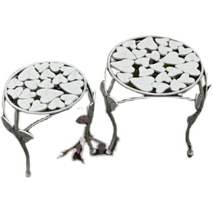 特价花架子室内j花凳家用阳台装饰架铁艺客厅花盆落地式绿萝两件