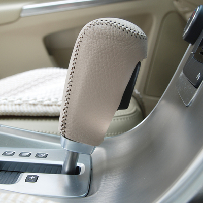 专用沃尔沃XC60档把套档位套S80 S60汽车sI80L S60L改装真皮排挡